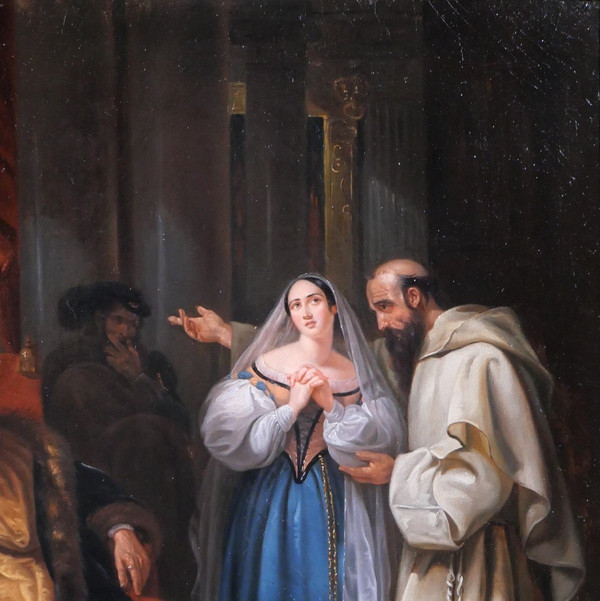 C. Bourticourt (?) Scena del Trovatore, dipinto, 1835 ca.
