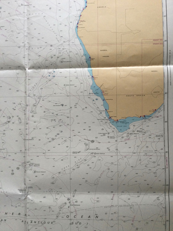 South Africa, nautical chart
