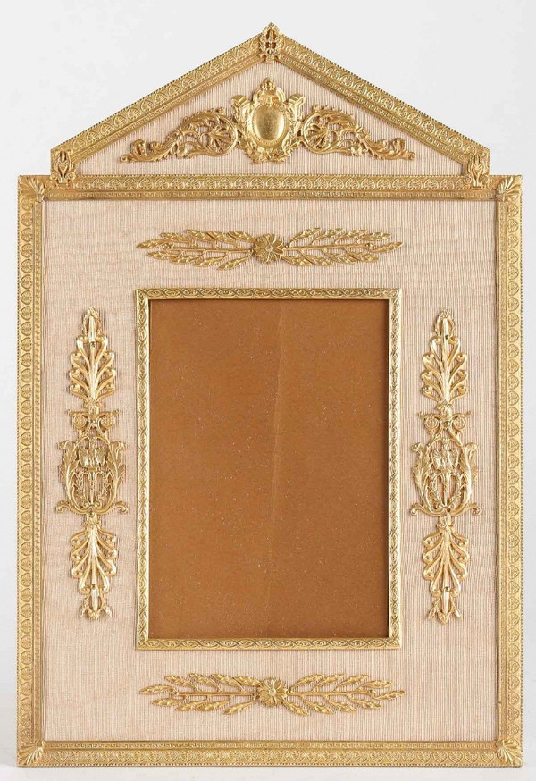 Un Cadre Photo En Bronze Doré Fin XIXème Siècle