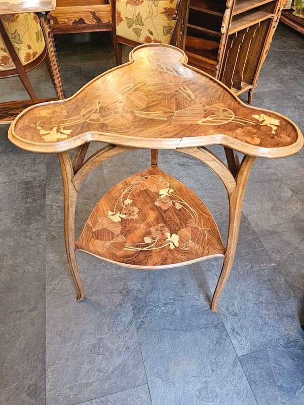 Camille Gauthier Guéridon Art Nouveau "capucines"