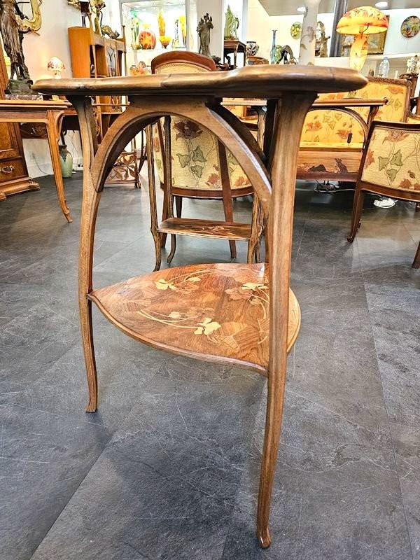 Camille Gauthier Guéridon Art Nouveau "capucines"