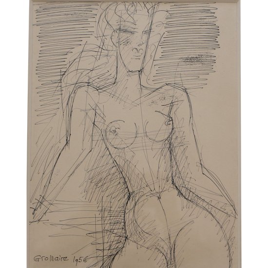 Marcel GROMAIRE (1892-1971), nu d'une femme