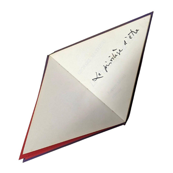 The Privilege of Being By Georges Mathieu With Drawings And Dedication Edition of 1000 Copies