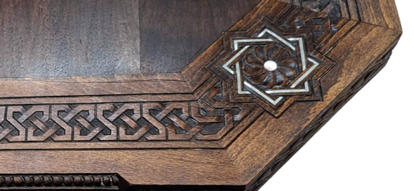 Dining Room Table Inlays Of Mother Of Pearl And Pewter Algeria 1900