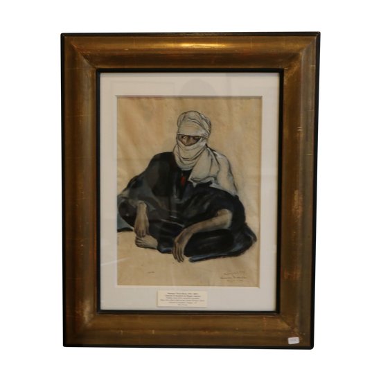 Monique CRAS (1910-2007), "Mouflon Hunter - Hoggar", 1942