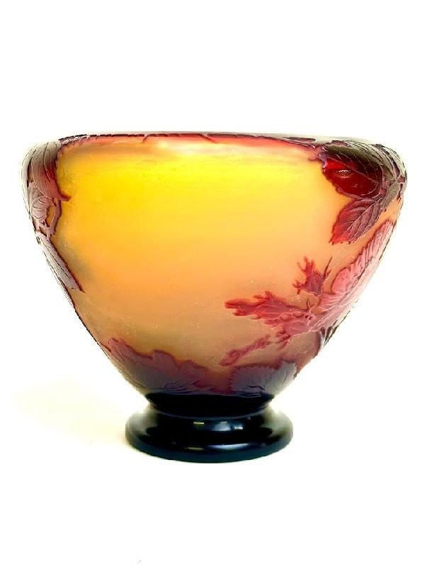 Coupe Gallé Art Nouveau "aux Roses"