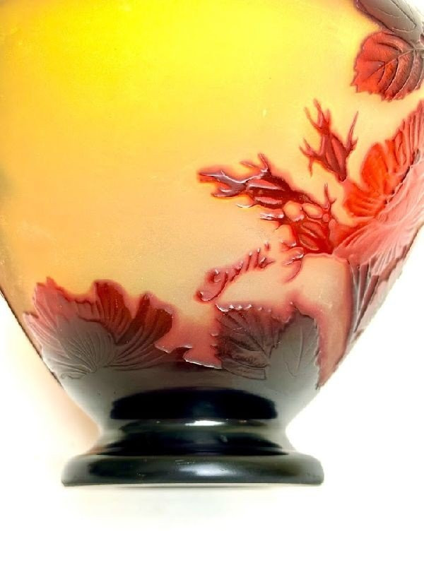 Coupe Gallé Art Nouveau "aux Roses"