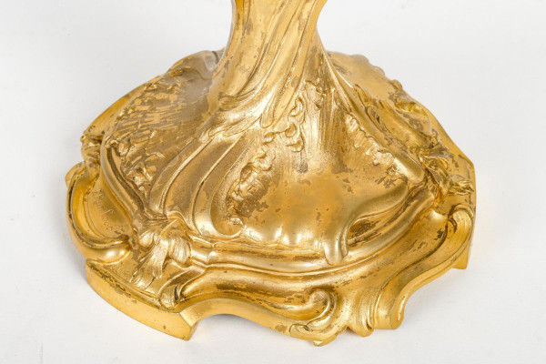 Lampe En Bronze Doré signé Rambaud