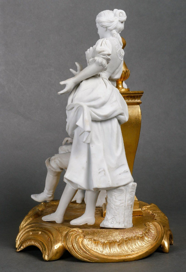 Groupe En Biscuit De Sèvres et bronze doré Circa 1880
