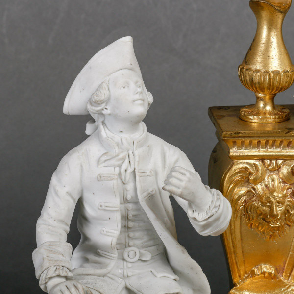 Groupe En Biscuit De Sèvres et bronze doré Circa 1880
