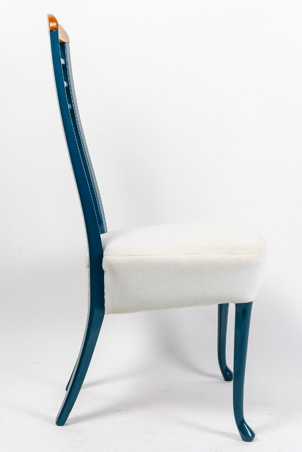 Suite De Huit Chaises De Salle à Manger, Années 1980-90.