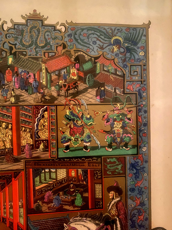 Il fantastico viaggio di Marco Polo Mercante veneziano nell'Impero cinese Gouache degli anni '60