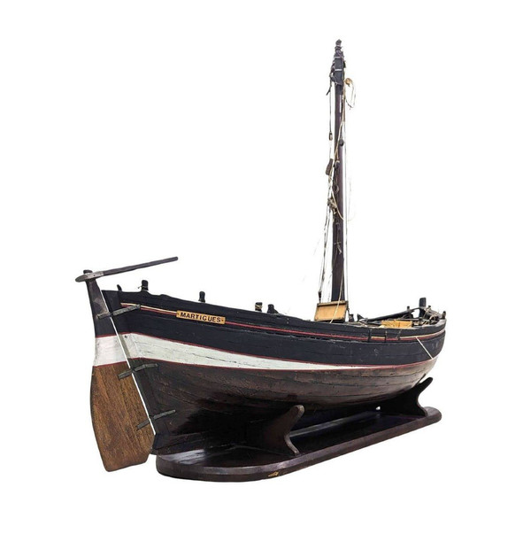 Modello di barca a vela marsigliese detta "Pointu" barca da pesca a vela in Provenza. Inizio del XX secolo
