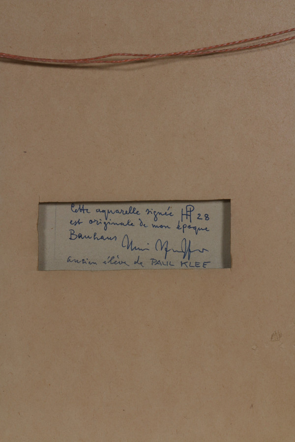 Henri PFEIFFER (1907-1994), baraques sous un feu d'artifices, 1928