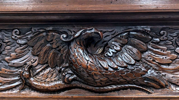 Quattro Porte in Noce del XVII Secolo con Decoro a Putti