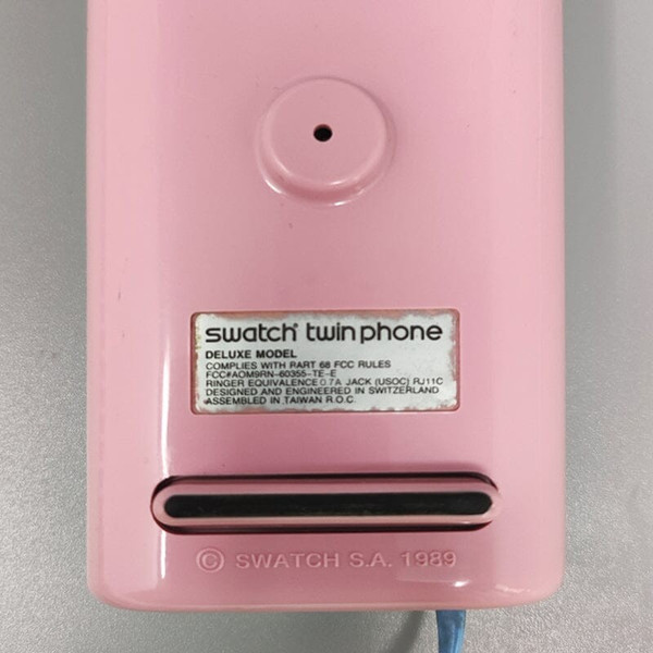 1980 (1989) Magnifico telefono Swatch Twin "1° modello". Stile Memphis