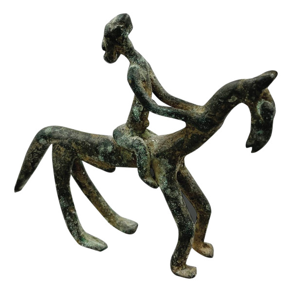 STATUETTE, die einen REITER darstellt - Dogon-Kultur, Mali - 19. Jahrhundert