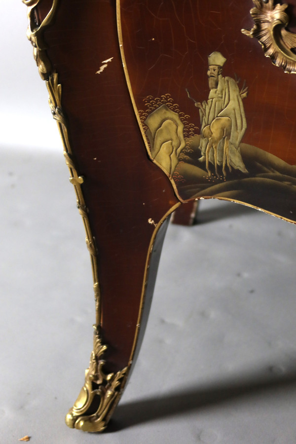 Commode En Laque Signée Comelli Walter