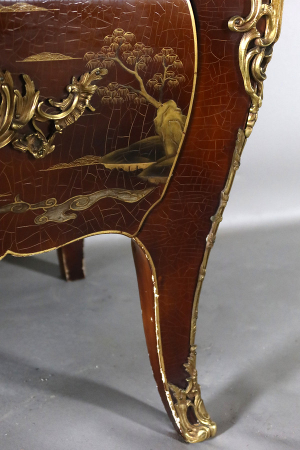 Commode En Laque Signée Comelli Walter