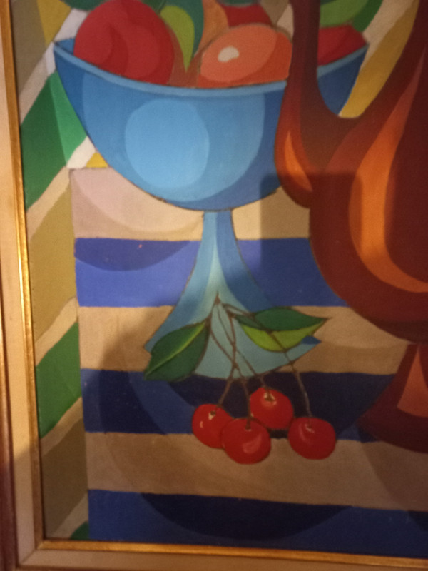 Gischia Léon "der blaue Kompottbehälter"