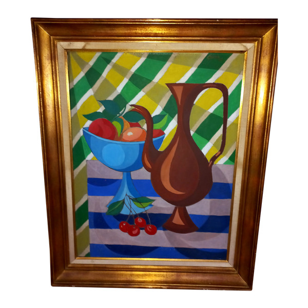 Gischia Léon "der blaue Kompottbehälter"
