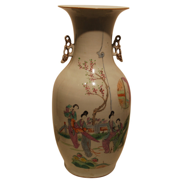 Vase chine en porcelaine