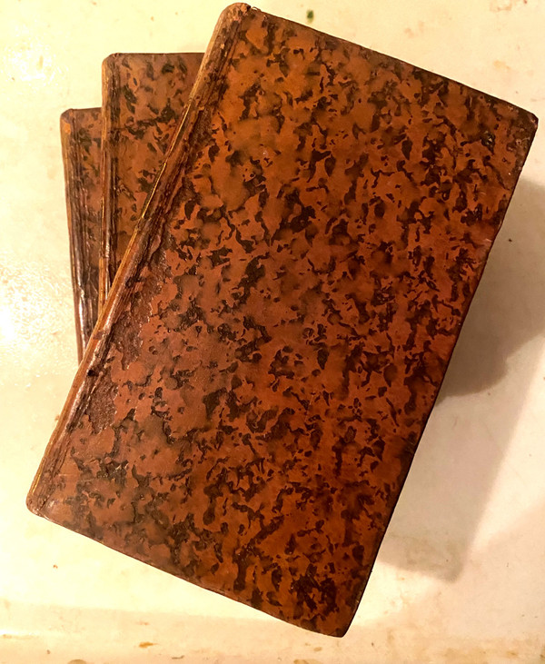 Galerie de l'Ancienne Cour , 3 volumes in 12 , imprimés en 1786 premier texte connu de Saint Simon. Rare .