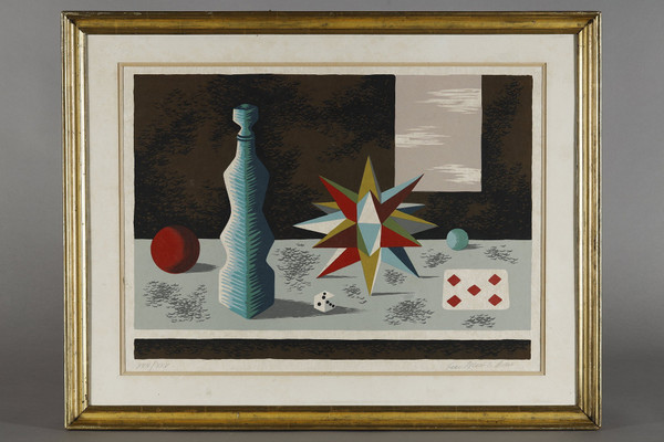 COLORED LITHOGRAPH BY JEAN PICART LE DOUX ON JAPANESE PAPER