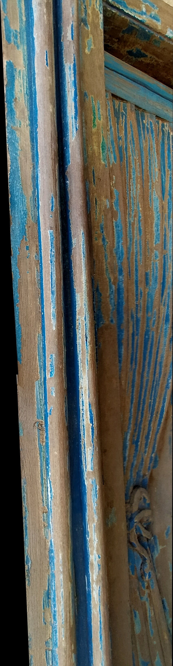 Exceptionnelle Porte Ancienne Drapée Superbe Patine En Très Bon état Boiserie Onirique