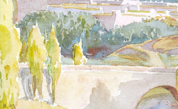 Henri Jacques Hippolyte PÉRIER d'HAUTERIVE, View of the Citadel of Mont-Louis in Cerdagne