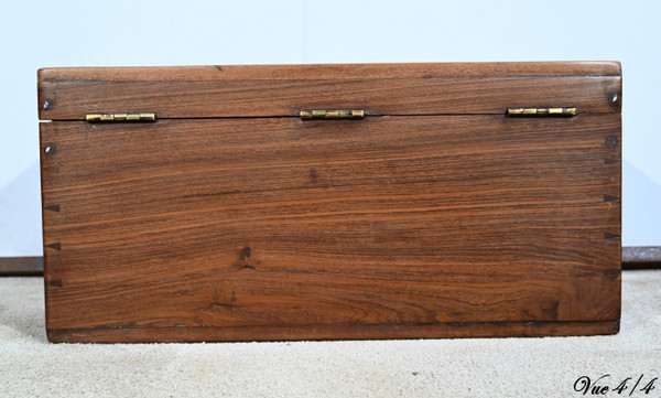 Piccolo baule o cassapanca da marina in teak - Fine XIX secolo