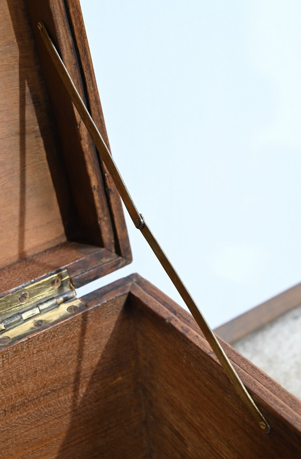 Piccolo baule o cassapanca da marina in teak - Fine XIX secolo