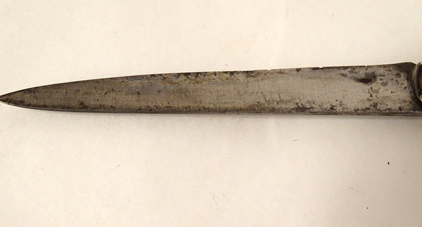 Couteau de Voyage Pliant écaille Or Massif Acier Seignot XVIIIè XIXème
