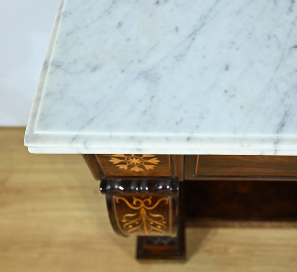 Importante console in palissandro di Prestige, periodo Carlo X - Inizio XIX secolo