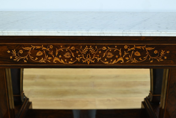 Importante console in palissandro di Prestige, periodo Carlo X - Inizio XIX secolo
