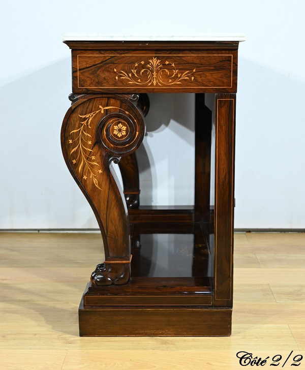 Importante console in palissandro di Prestige, periodo Carlo X - Inizio XIX secolo
