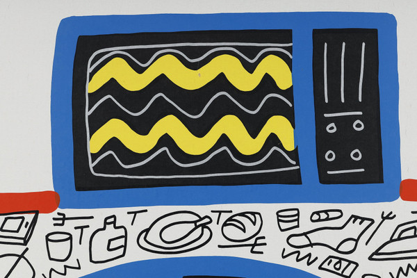 VERY LARGE-FORMAT DIPTYCH BY FRANÇOIS BOISROND, "RÊVE DE PLAGE"(1986)