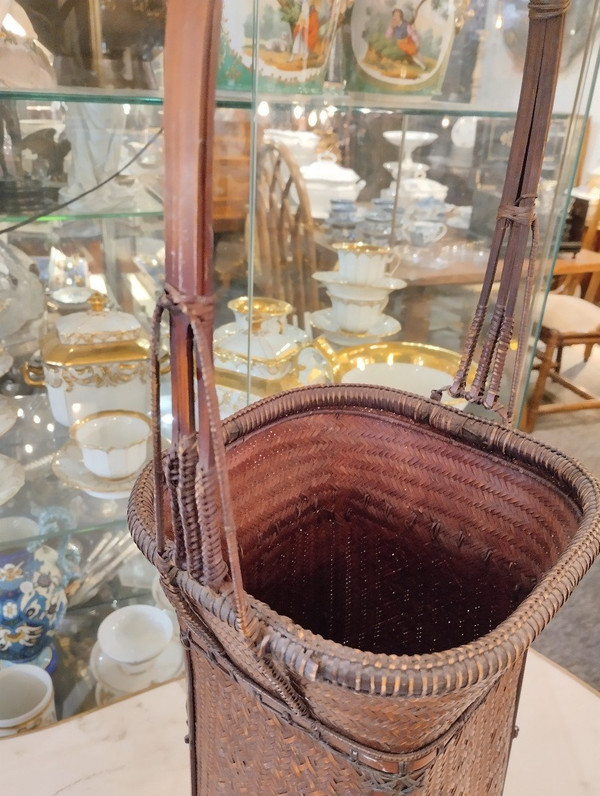 Korb - Ikebana - Hanakago - Bambus - Um 1900