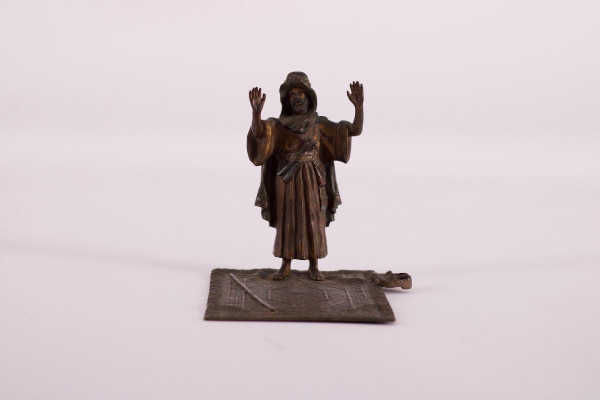 Bronze From Vienna Orientalist "mahometan" Franz Bergman (?)