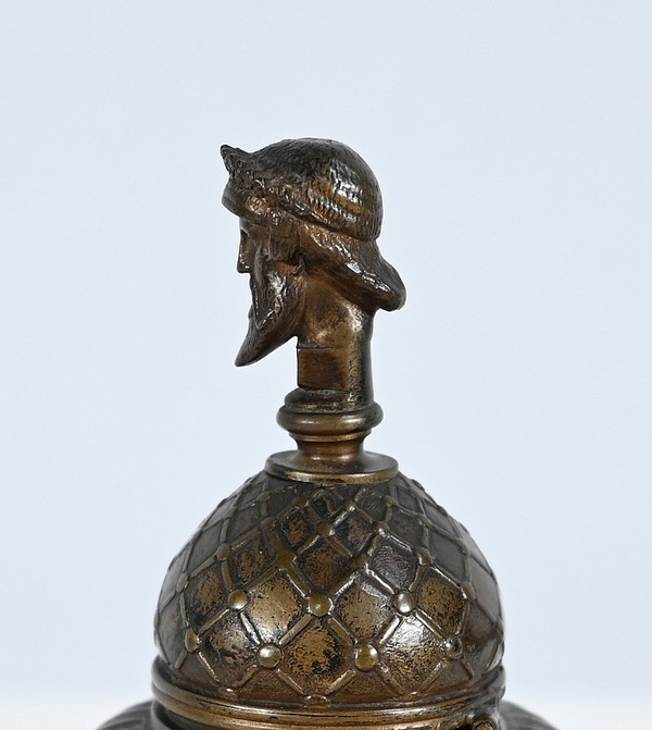 Encrier à l’Étrusque en Bronze par F. Barbedienne – 2ème partie XIXe