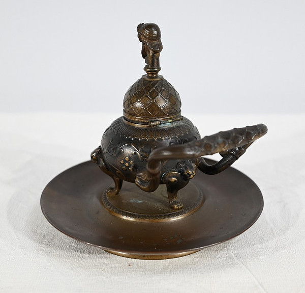 Encrier à l’Étrusque en Bronze par F. Barbedienne – 2ème partie XIXe