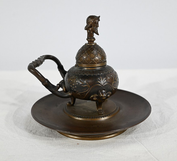 Encrier à l’Étrusque en Bronze par F. Barbedienne – 2ème partie XIXe