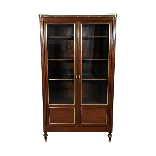 Kleiner Bücherschrank aus Mahagoni, Stil Louis XVI - 2. Hälfte 19.