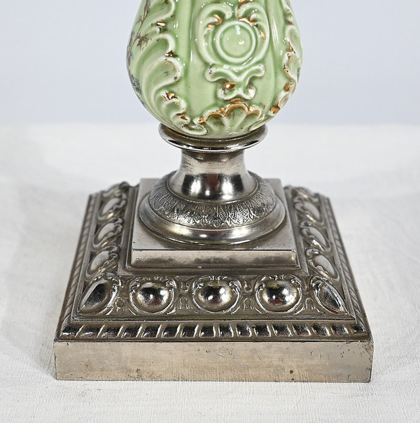 Important Oil Lamp, Art Nouveau - 1900