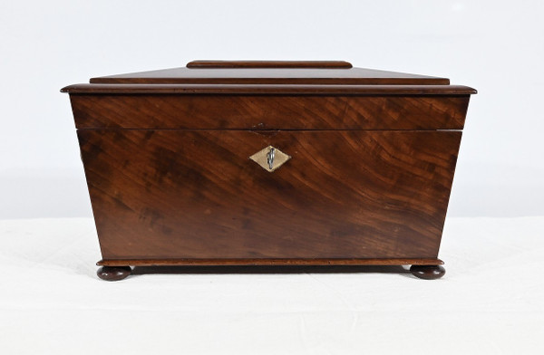 Rare English ''Tea Caddy'' in Mahogany - Mid 19th century