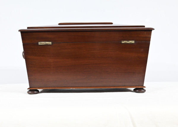 Rare English ''Tea Caddy'' in Mahogany - Mid 19th century