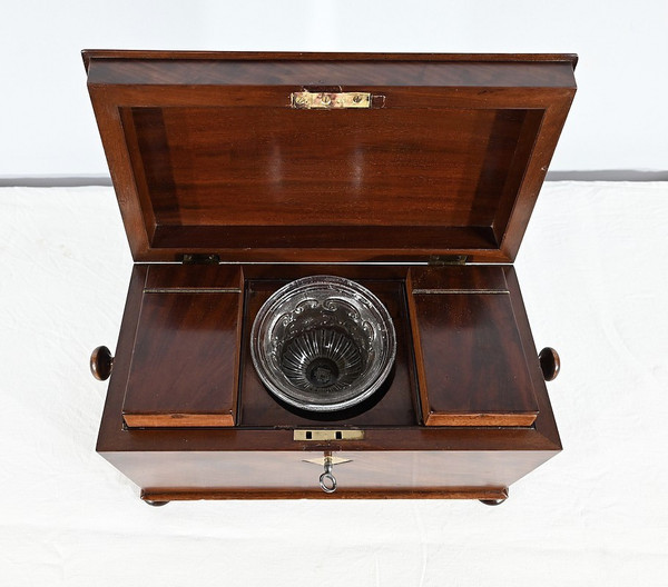 Rare English ''Tea Caddy'' in Mahogany - Mid 19th century