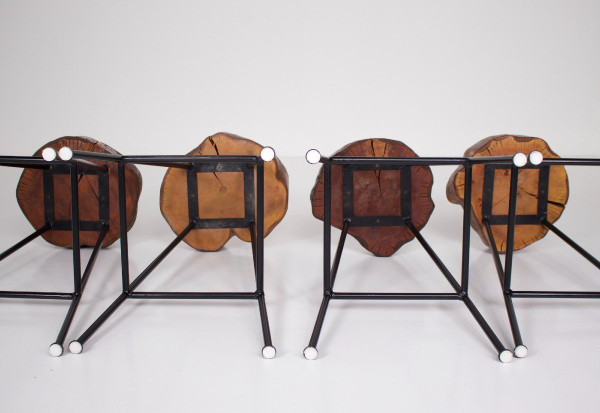 Rustikale modernistische Barhocker