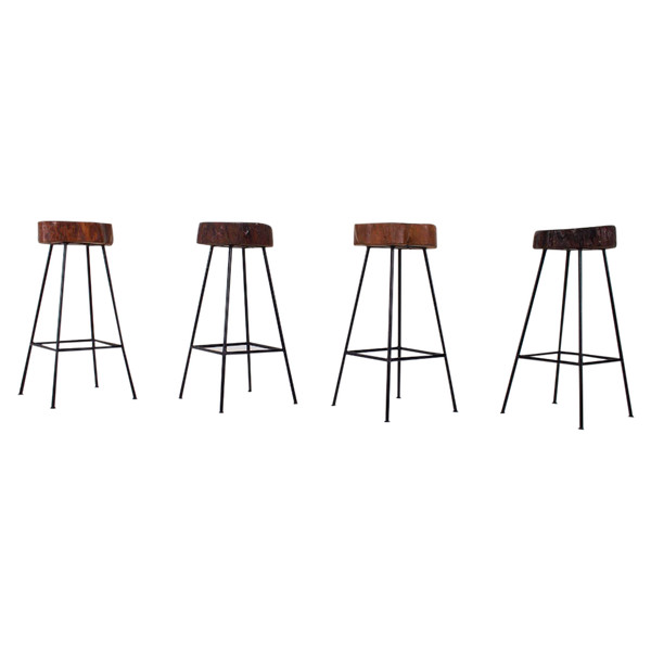Rustikale modernistische Barhocker