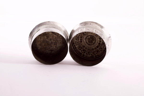 Grande scatola di betel in argento Birmania